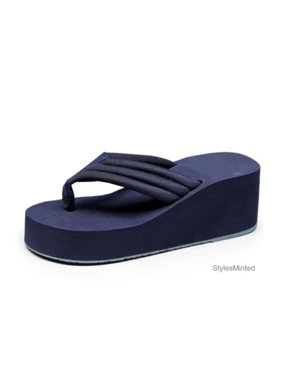 Women's Platform Thong Sandals Wedge Slides Non Slip Foam Flip Flops Comfort